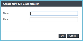 Task Analysis Create New KPI Classifications