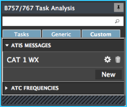 Template Editor Toolbox ATIS message