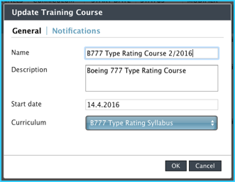 Create new training course