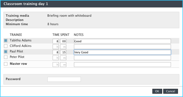 Updating classroom training