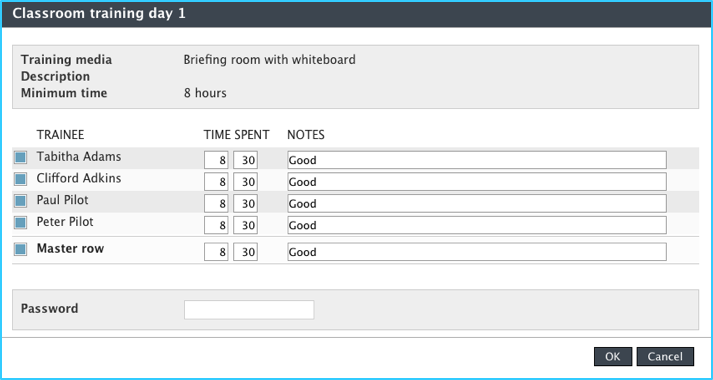 Updating classroom training