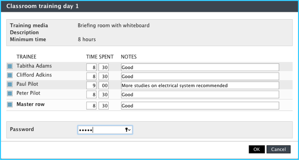 Updating classroom training