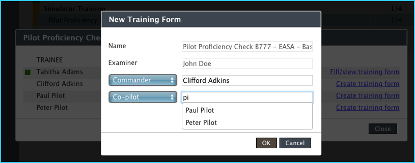 Updating simulator training