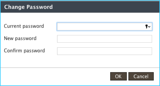 Changing password