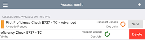 Deleting assessment