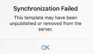 Synchronization failed